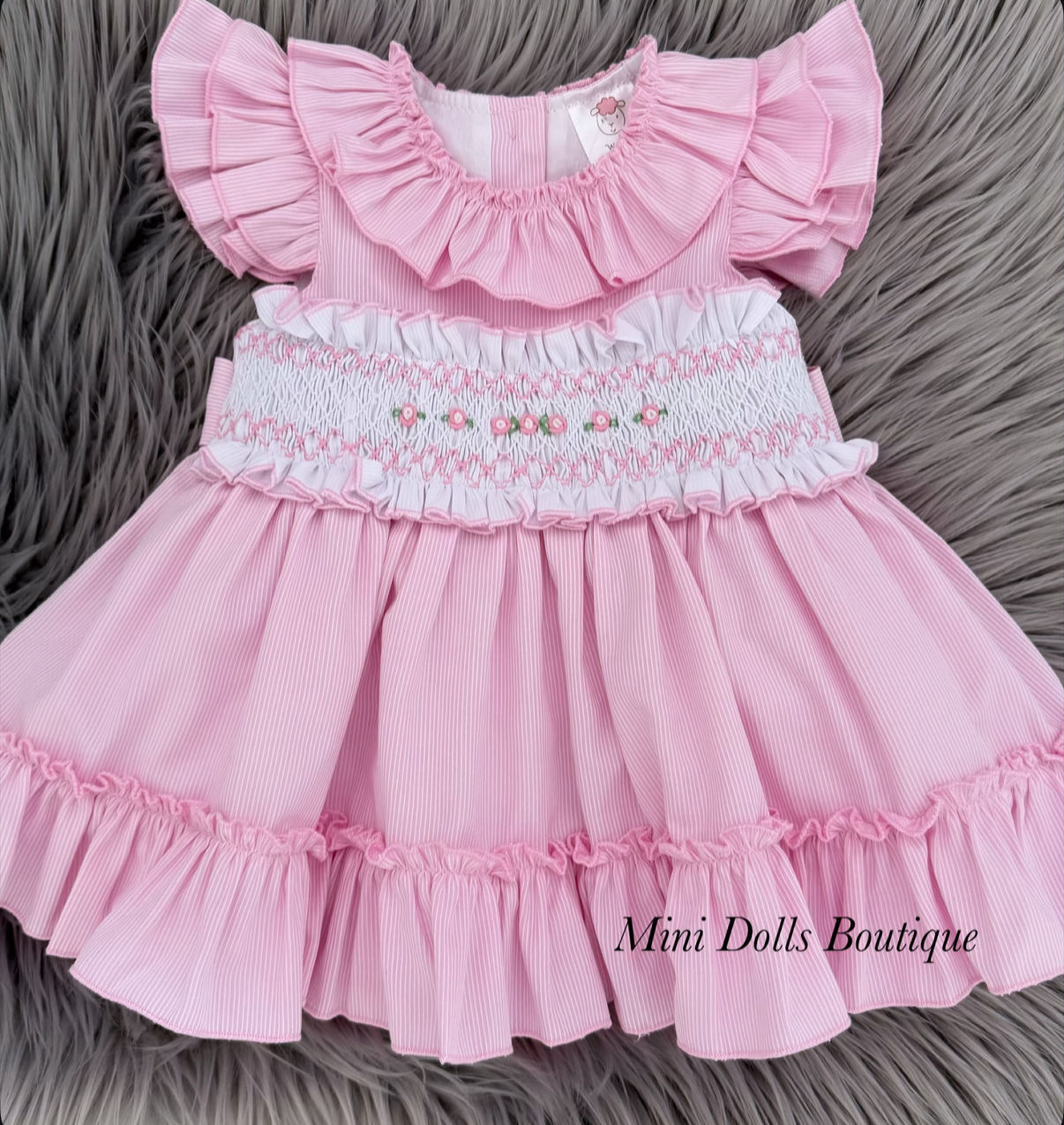 Pink Smocked Dress