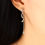 Thumbnail: Asymmetrical Hollow Out Sakura Earring - MOOII