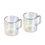 Thumbnail: Corkcicle: Barware Glass Mug (Pk Of 2) - Prism Double Walled Mug