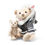 Thumbnail: Steiff Mama Teddy bear with baby 23cm