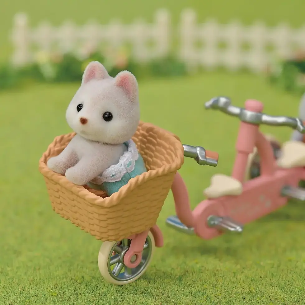 Thumbnail: Sylvanian Families - Tandem Cycling Set - Husky Sister & Brother