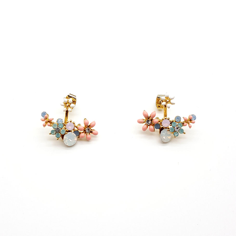 Thumbnail: Garden Curve Bar Earrings - Mooii