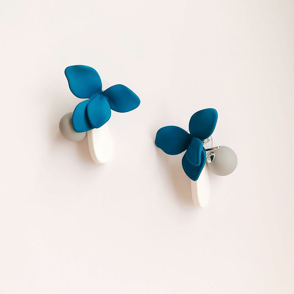 Thumbnail: MOOII Blue Lily Earring