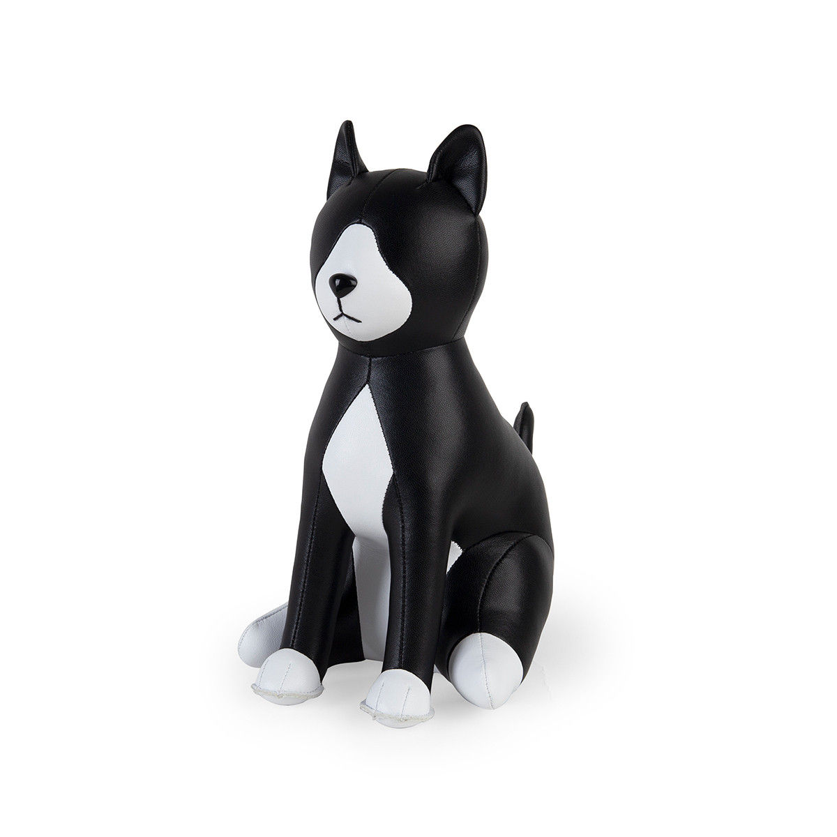 Zuny Doorstop Cat Tuxedo Black