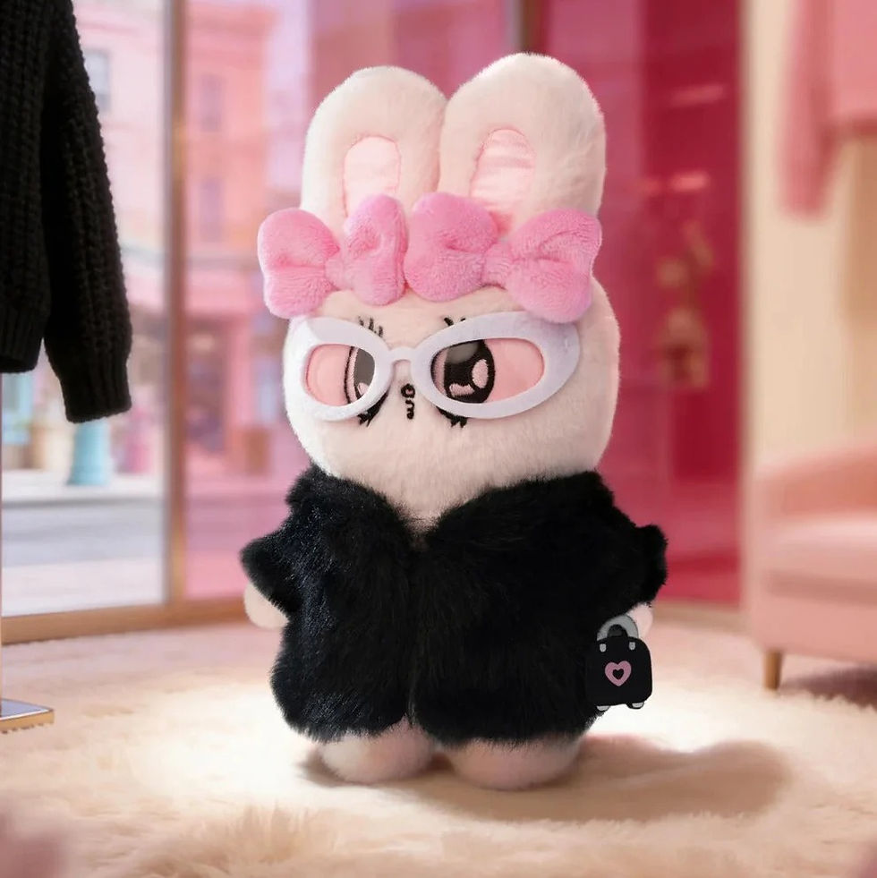 Thumbnail: Esther Bunny - Fashion in Motion Plush Keychain Series