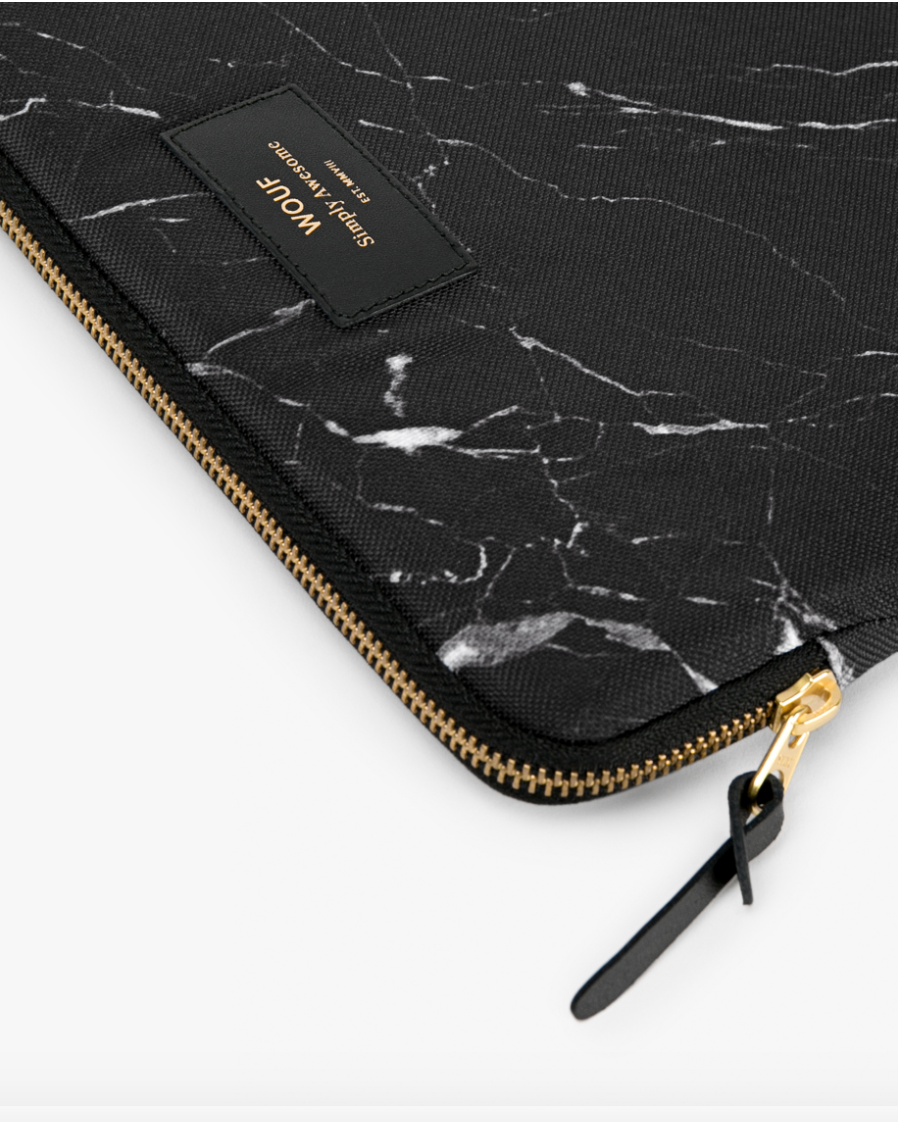 Thumbnail: WOUF Ipad Sleeve Black Marble