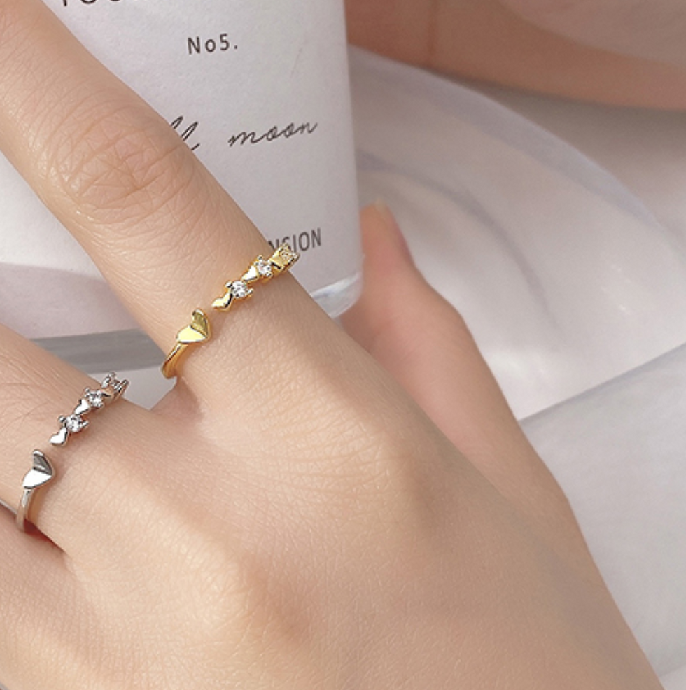 Thumbnail: CZ Sweetheart Ring - MOOII