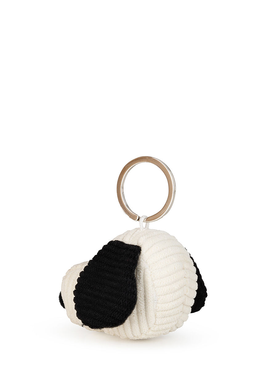 Thumbnail: Snoopy Head Corduroy Cream Keychain