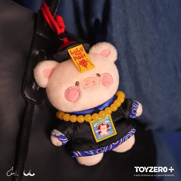 Thumbnail: LuLu the Pig Horror Story Series - Plush Keychain (Infinite Cuteness Jiangshi L