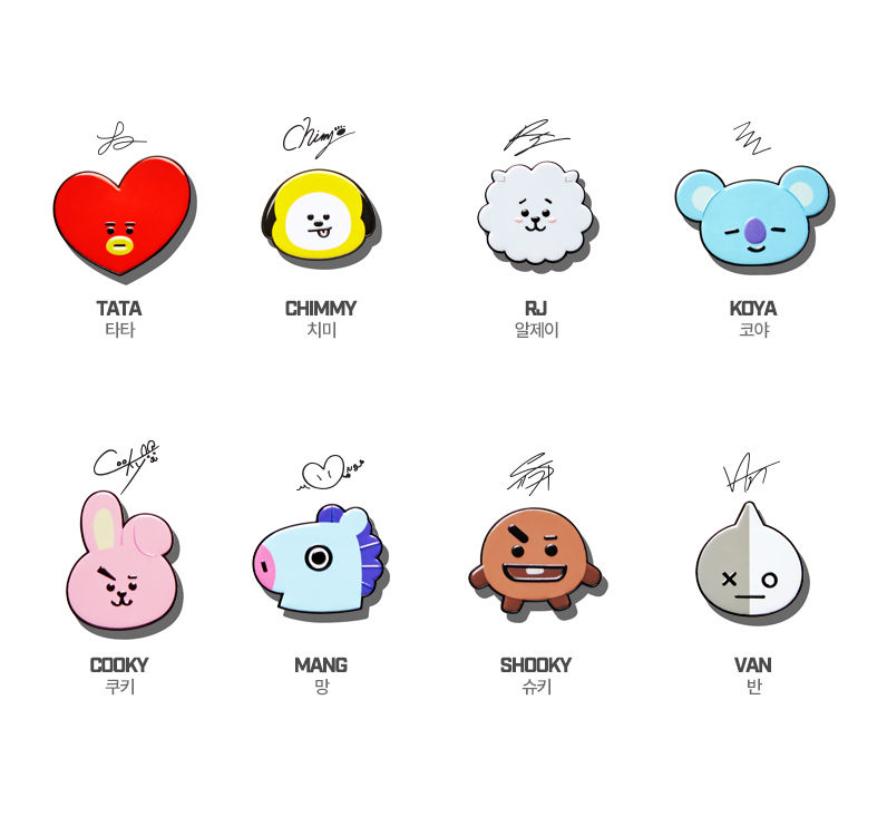 BTS BT21 Official GripTok