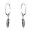 Thumbnail: Feather Hoop Sterling Silver Earrings