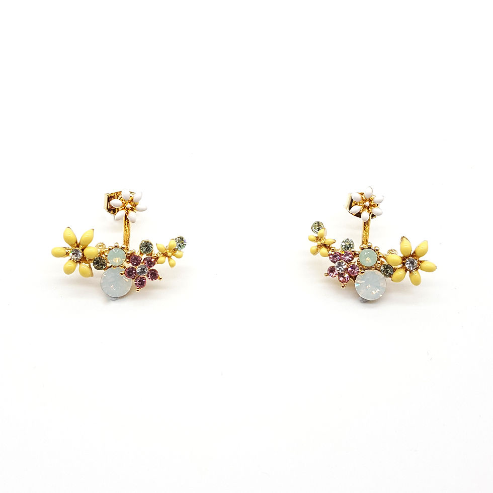 Thumbnail: Garden Curve Bar Earrings - Mooii