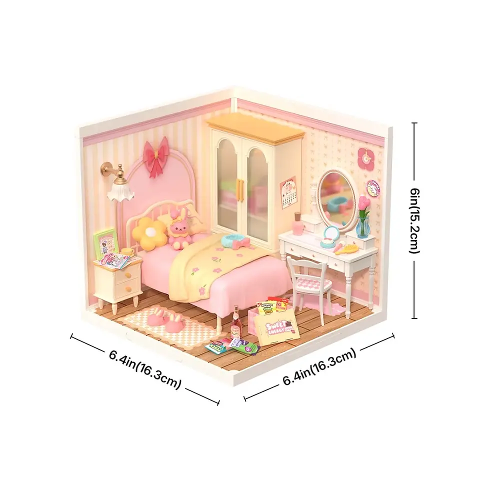 Thumbnail: Rolife Super Creator Miniature House - Lovely Pink Bedroom