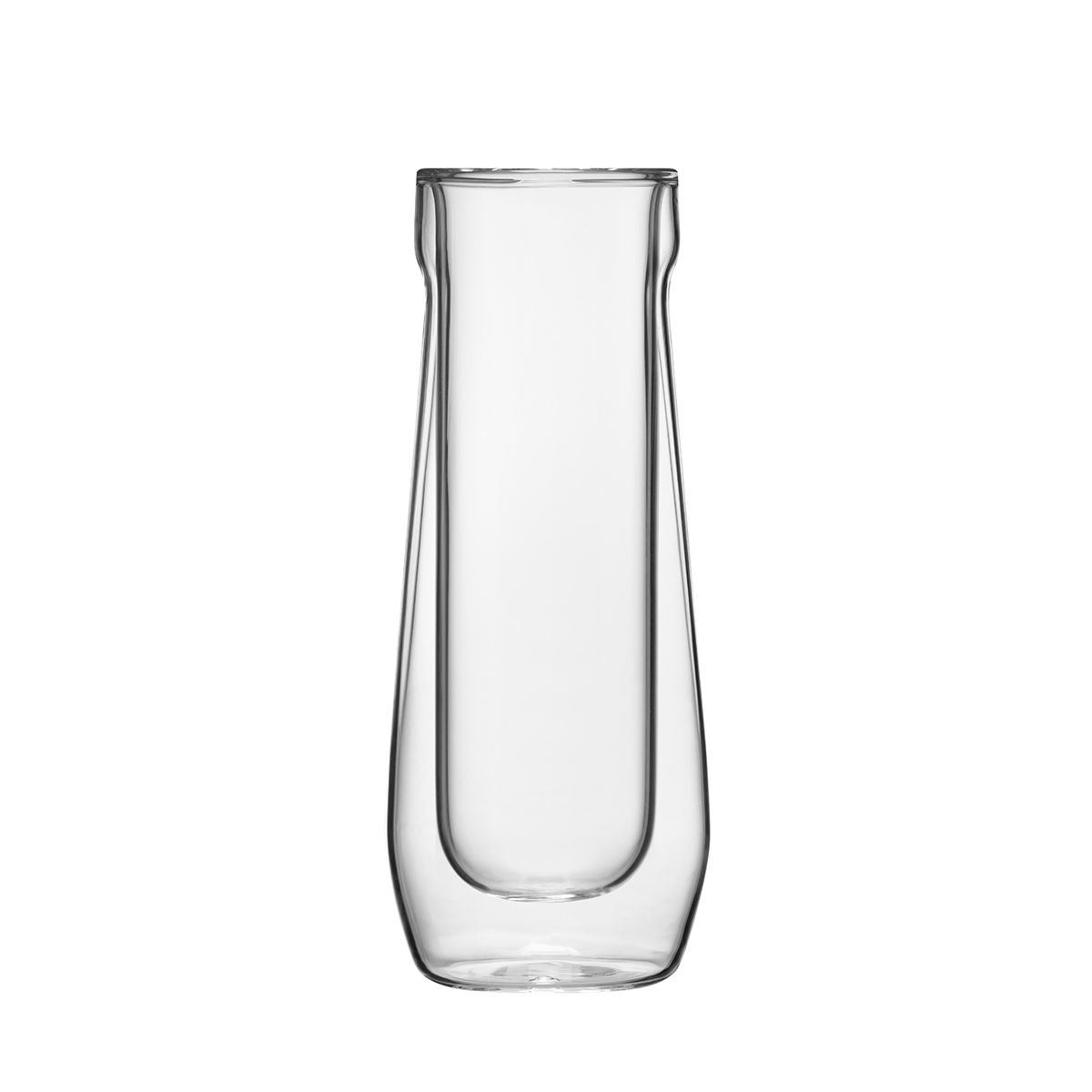Corkcicle: Barware Flute Glass (Pk Of 2) - Clear Double Walled Cup