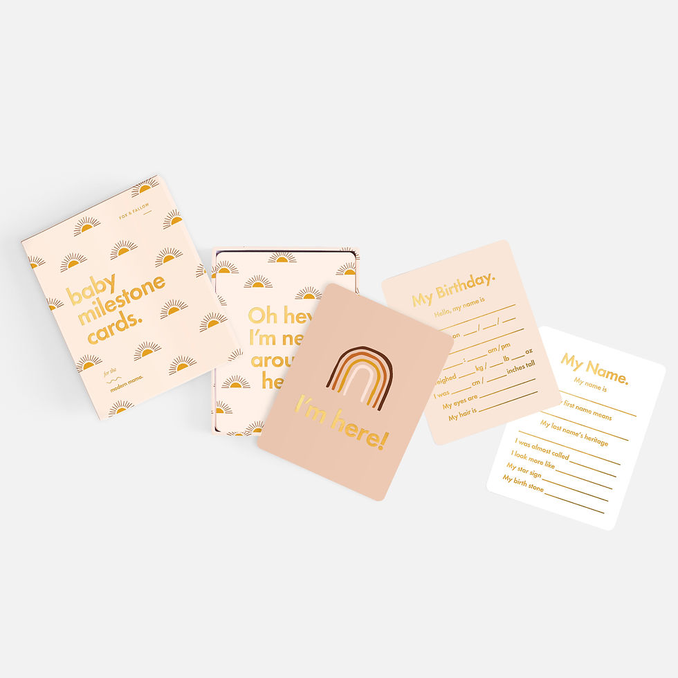 Thumbnail: Fox & Fallow – Baby Milestone Cards – Boho
