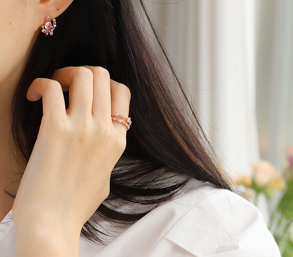 Thumbnail: Double Line Adjustable Ring - MOOII