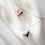 Thumbnail: Sterling Silver Mini Heart Necklace - MOOII