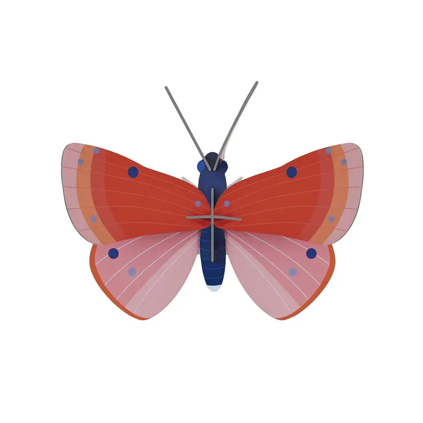 Thumbnail: Wall Art Butterflies (B7) Speckled Copper Butterfly