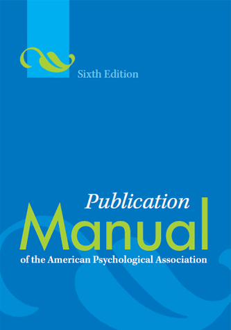 Publication Manual of the APA