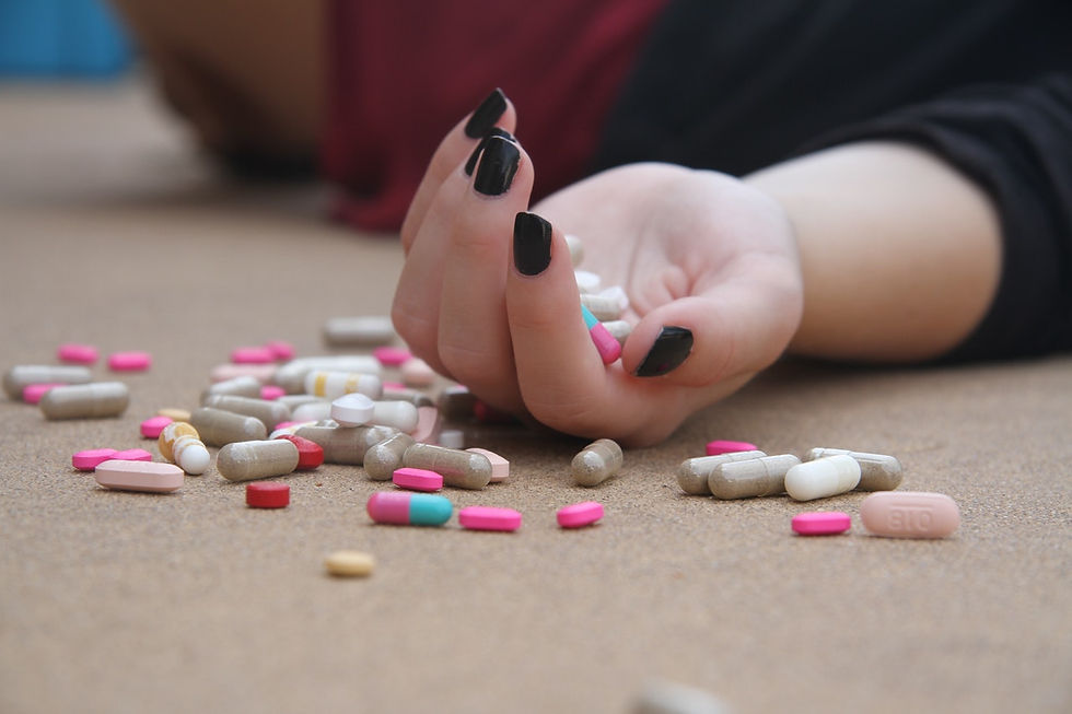 pills in hand