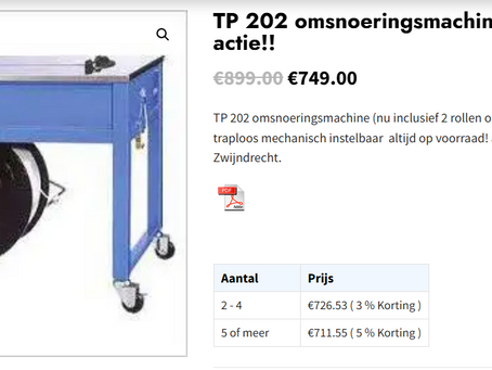 Omsnoeringsband PP Informatie | Fixpack