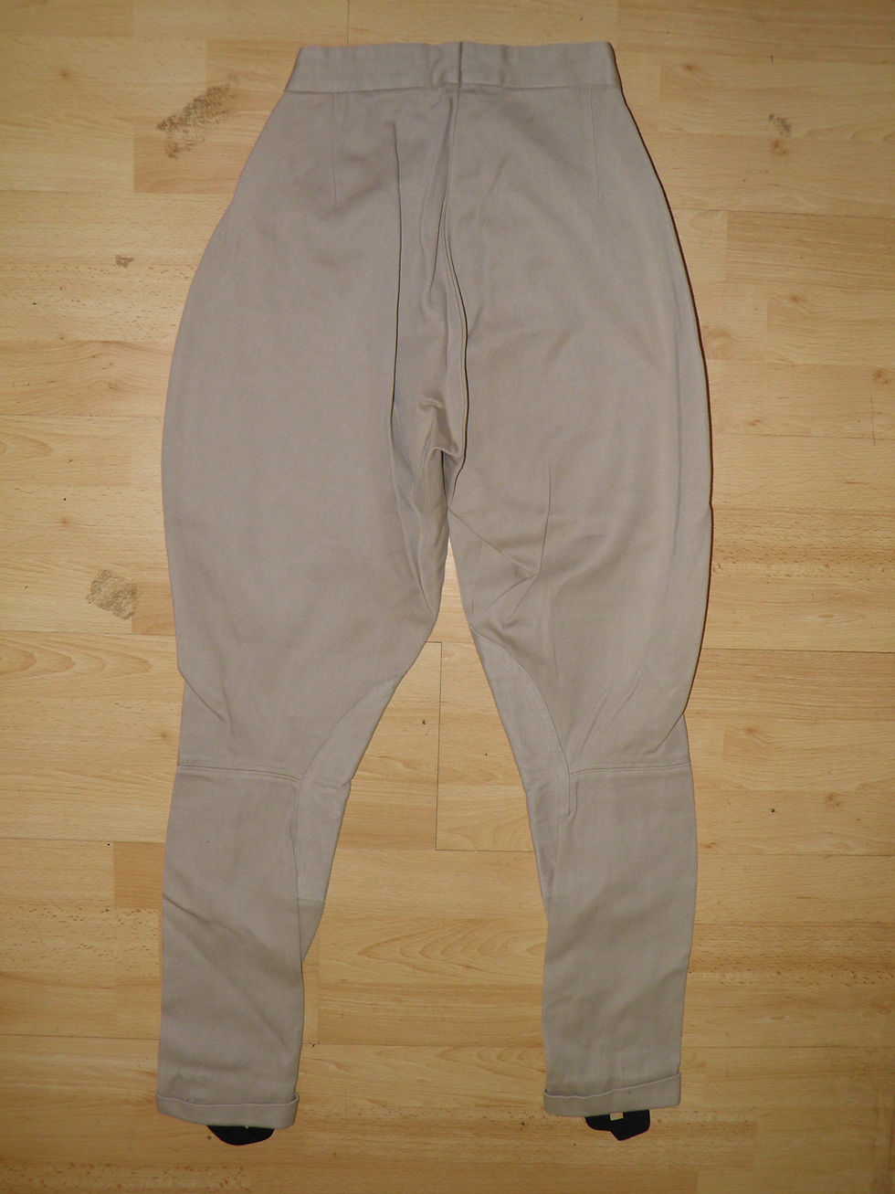 Thumbnail: Vintage Ladies Beige Harry Hall Bell Hip Jodhpurs 24" Waist / 27" Leg