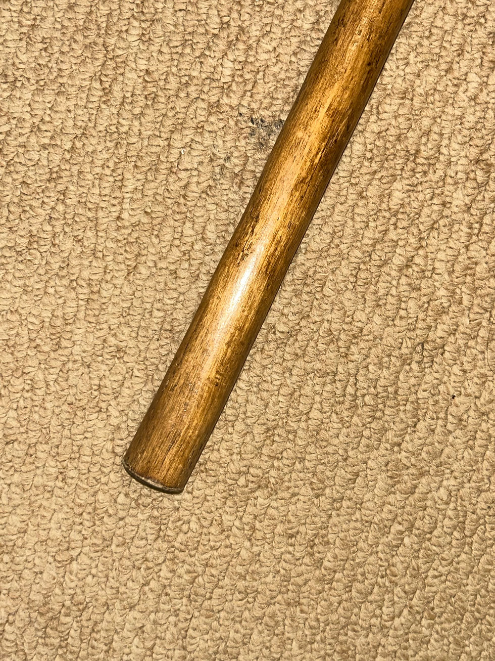 Thumbnail: Antique Hardwood South African Zulu Khoisan Tribal Knobkerrie / Walking Stick
