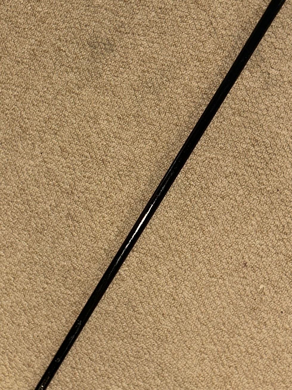 Thumbnail: Antique Walking Stick Cane - Fritz Handle & Gold Plated Collar By J.Howell