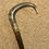 Thumbnail: Antique Walking Stick Cane - Bovine Horn Crook Handle & 18 CT Gold Plated Collar