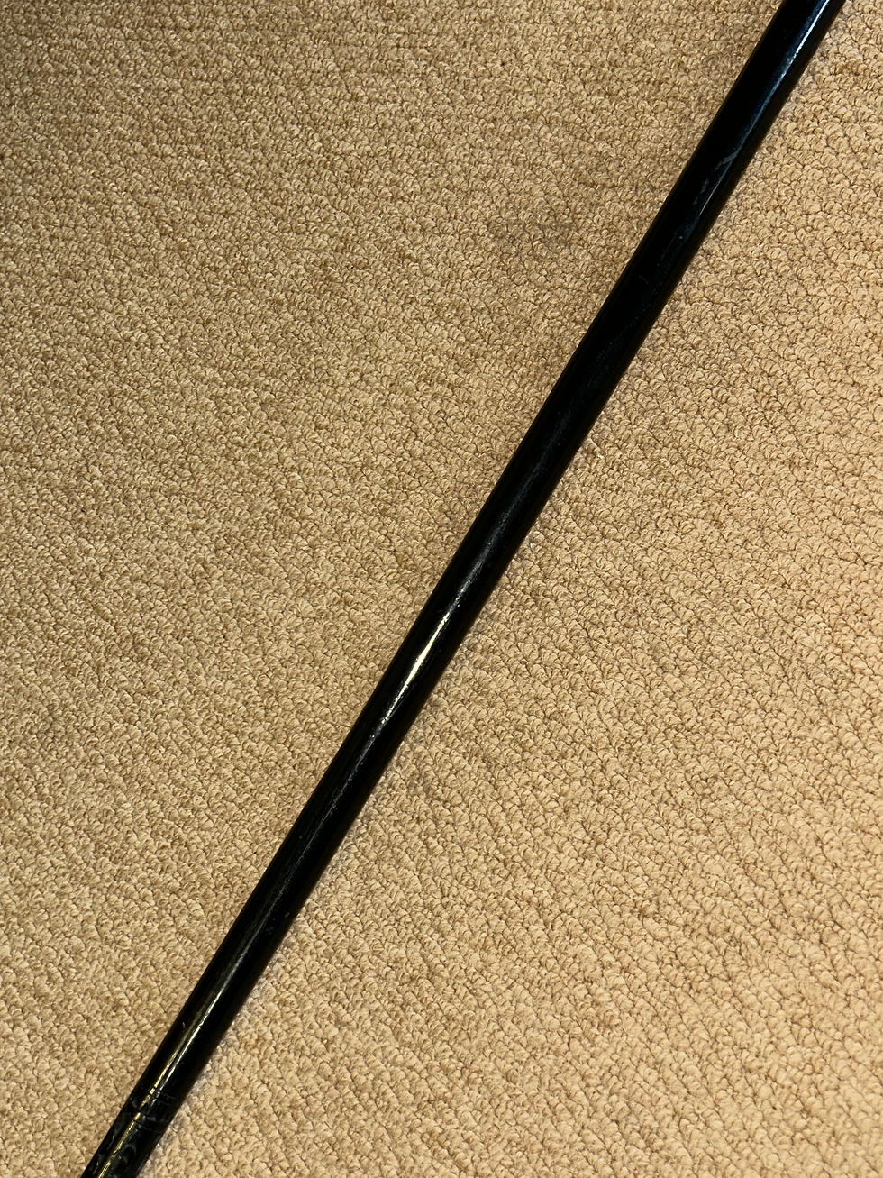 Thumbnail: Vintage Gadget Walking Stick - Lion Topped Bovine Horn Pull Out Sword Handle