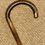 Thumbnail: Victorian Walking Stick - Crook Handle & Hallmarked 1878 9 Carat Gold Crown