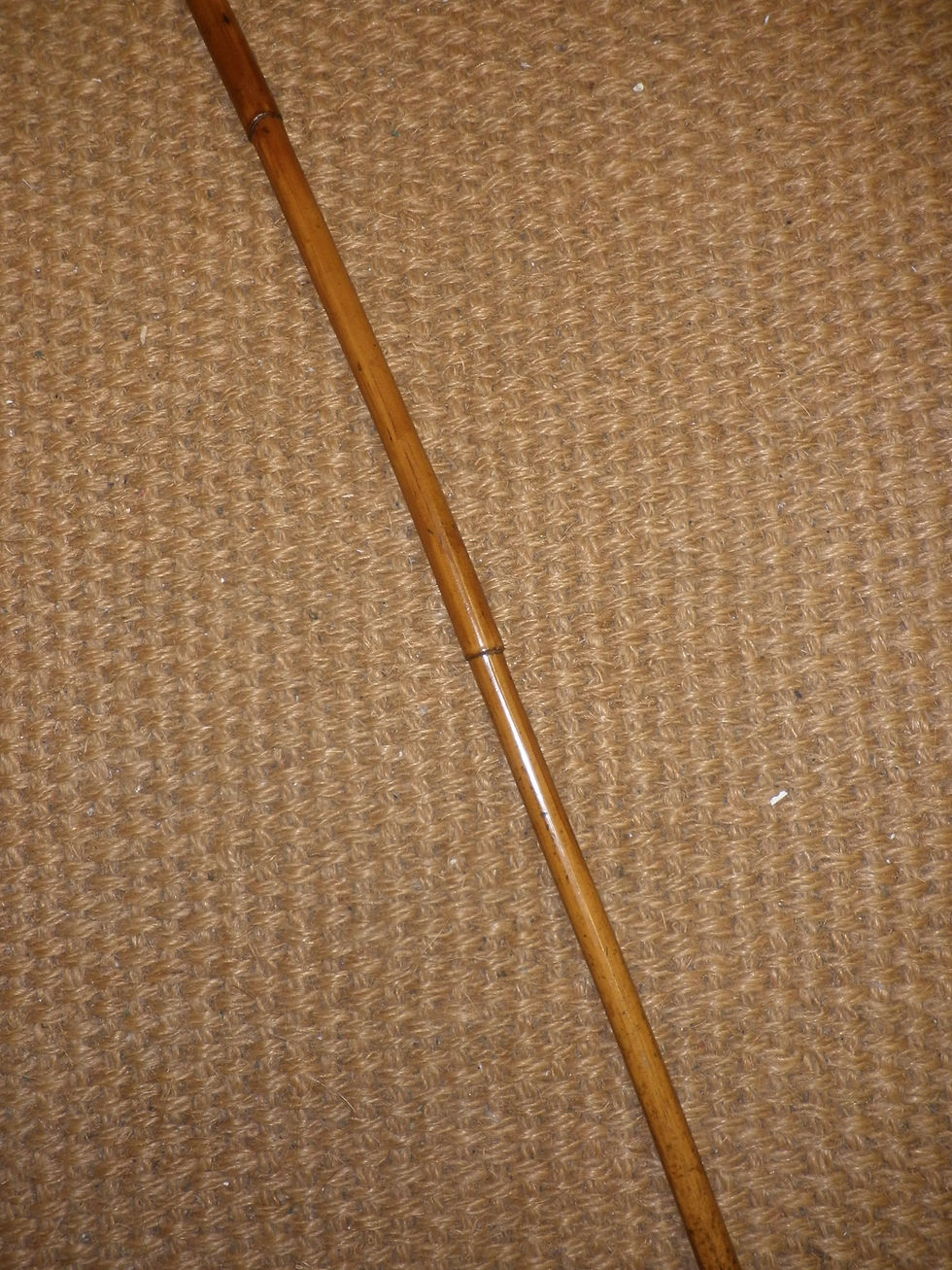 Thumbnail: Antique Hand Carved Man Top Bamboo Dress Cane/ Walking Stick 85cm