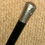 Thumbnail: Antique Military Walking Stick / Drill Cane - Church Lads Brigade Silver Top