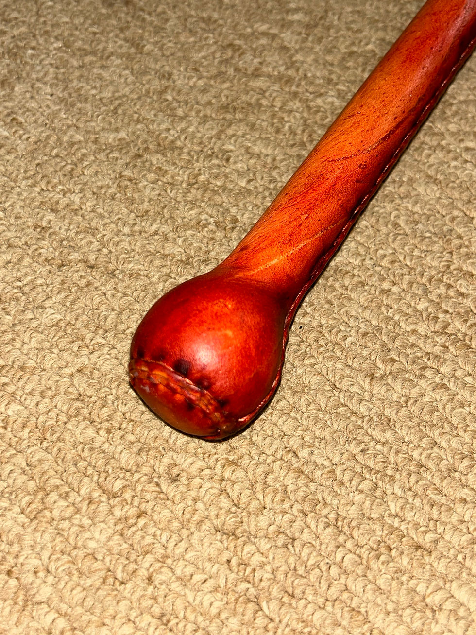 Thumbnail: Australian Western Red Cladded Leather Stock Whip Bullwhip Plaited Leather Lash