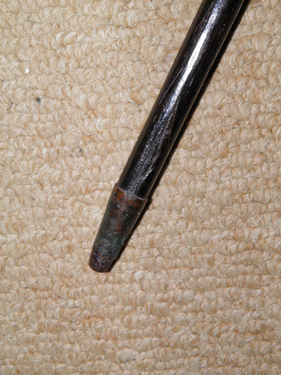 Thumbnail: Antique Unusual Walking Stick - Silver Fritz Handle 5 Sitting Graduating Dogs