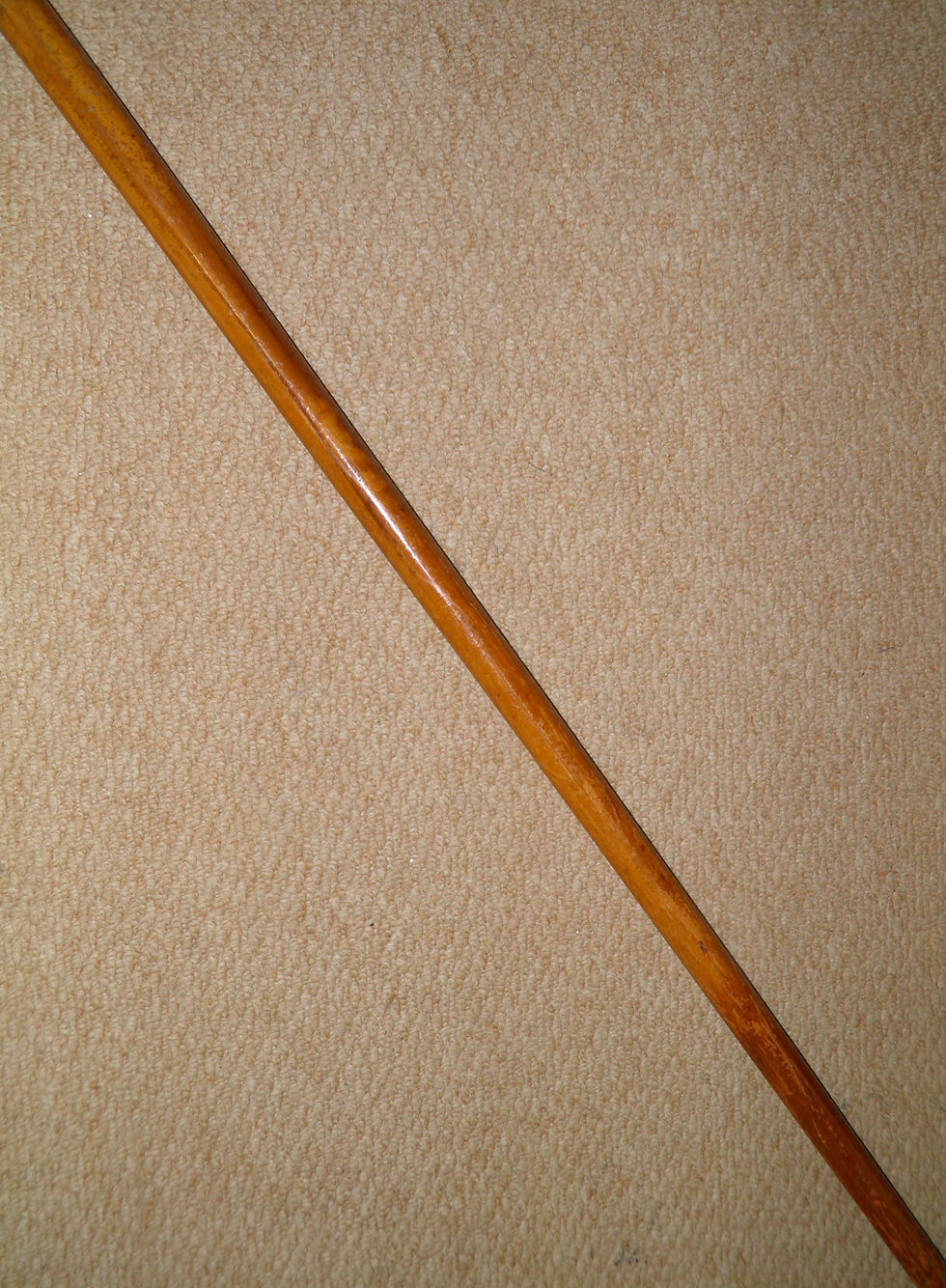 Thumbnail: Victorian Walking Stick / Cane Fritz Handle Silver Collar Hallmarked London 1895