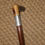 Thumbnail: Antique Hallmarked 1919 Silver Traditional Antler Topped Walking Stick/Cane