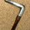 Thumbnail: Victorian Bamboo Walking Stick - Hallmarked 1899 Silver Faux Antler Handle