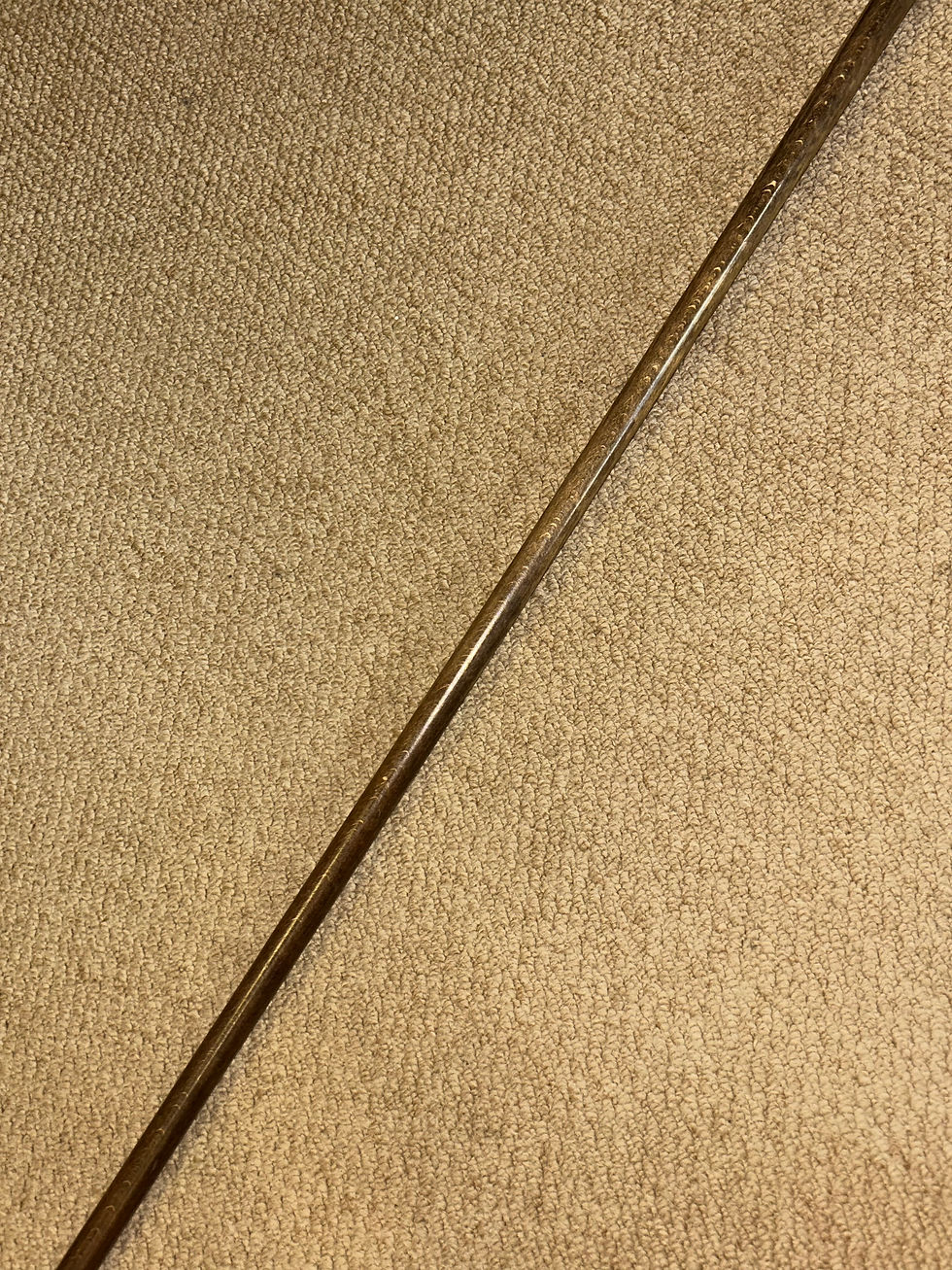 Thumbnail: Vintage Oak Walking Stick Cane - Silver Plated Intricate Elephant Head Top