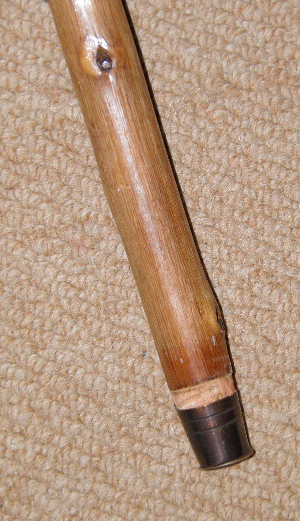 Thumbnail: Vintage Walking Stick / Cane With Resin Lion Head Top & British Hiking Badges