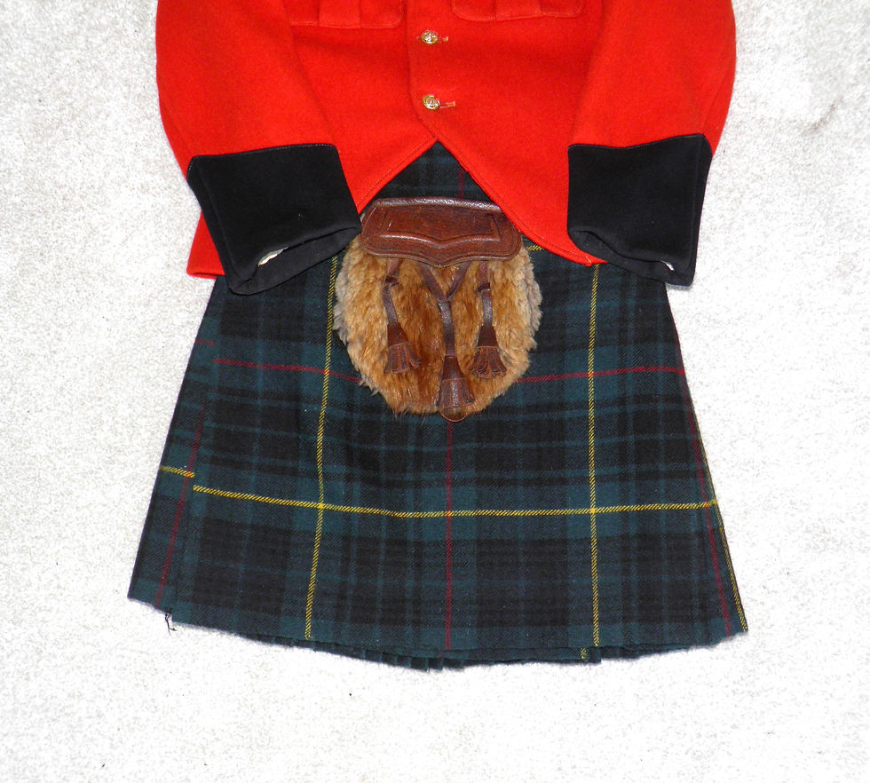 Thumbnail: Queen Victoria School Q.V.S. Boys 1956 Uniform - 24"-28" Kilt / 30" Jacket