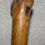 Thumbnail: Antique Rustic Walking Stick / Cane Entirely Hand-Carved Animal Head Glass Eyes