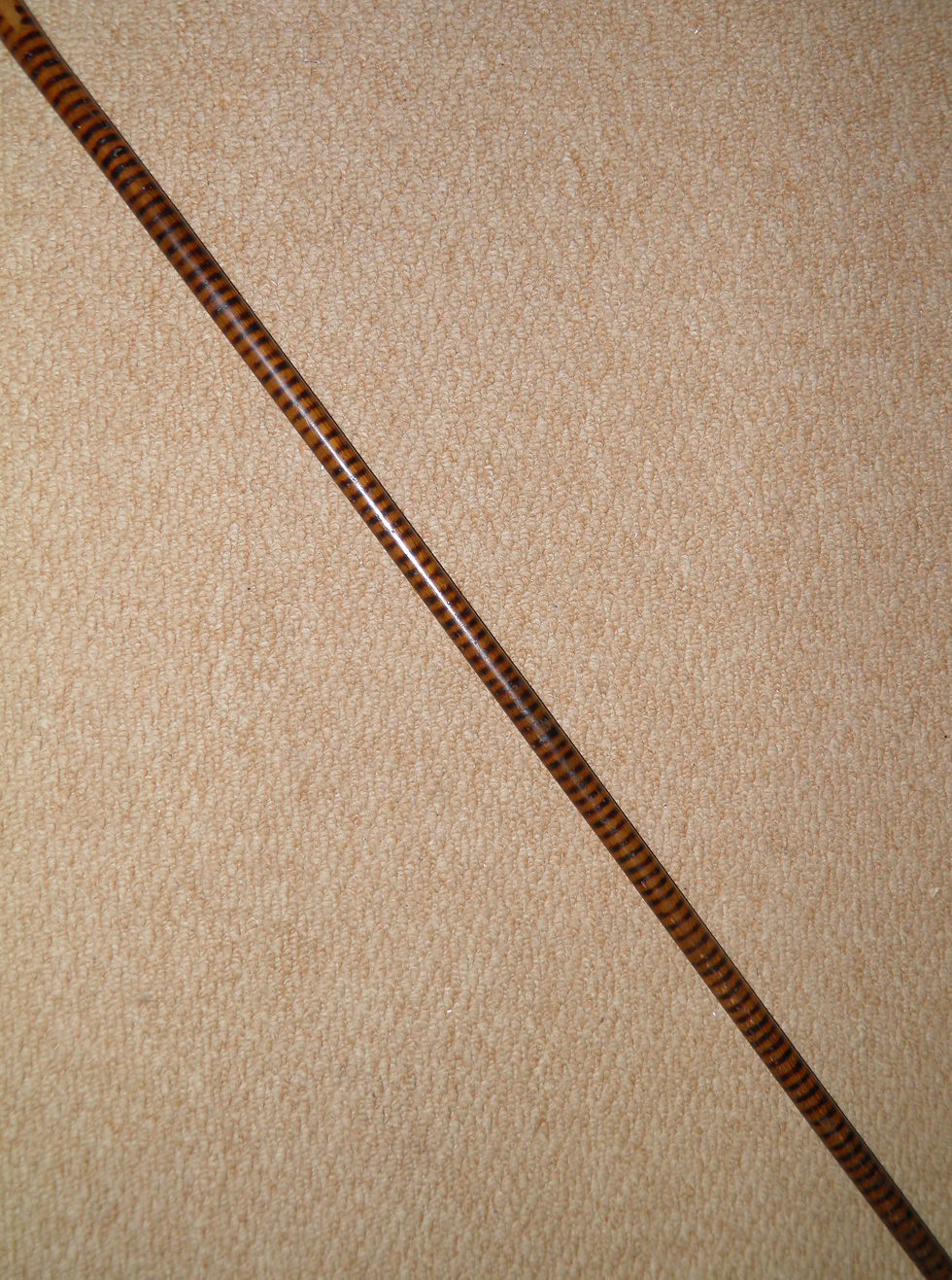 Thumbnail: Antique Walking Stick / Cane - Crook Handle Silver Crown Hallmarked Chester 1912