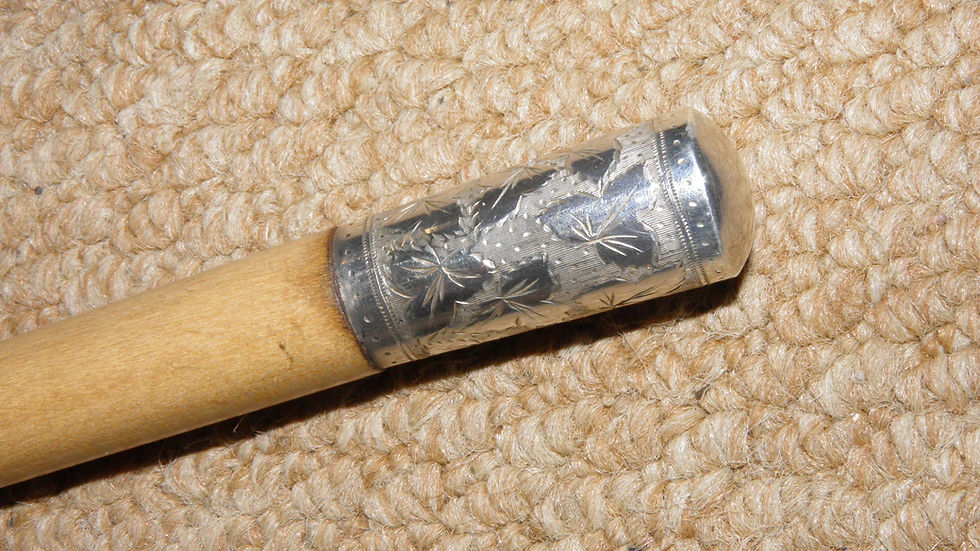 Thumbnail: Edwardian Musical Conductors Baton - Hallmarked 1908 Silver Furnishings & Case