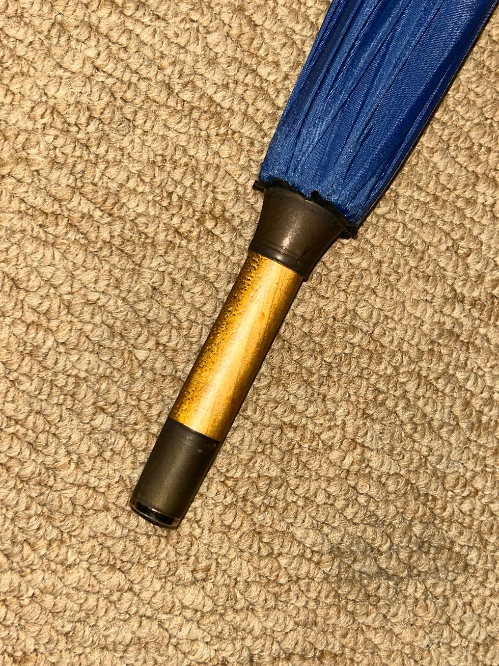 Thumbnail: Vintage Gents Blue Creed Fragrances Umbrella Golf Putter Handle By Swaine Brigg