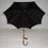 Thumbnail: Antique Ladies Black Umbrella Horn Crook Handle & Cotton Cover By Samuel Fox