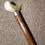 Thumbnail: Victorian Hallmarked 1890 Silver Oak Wood Walking Stick By Jonathan Howell