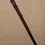 Thumbnail: Antique Rustic Hedge Wood Walking Stick / Cane Root Ball Top & Inset Threepence