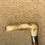Thumbnail: Antique Walking Stick / Cane Antler Fritz Handle & Hallmarked 1882 Silver Collar