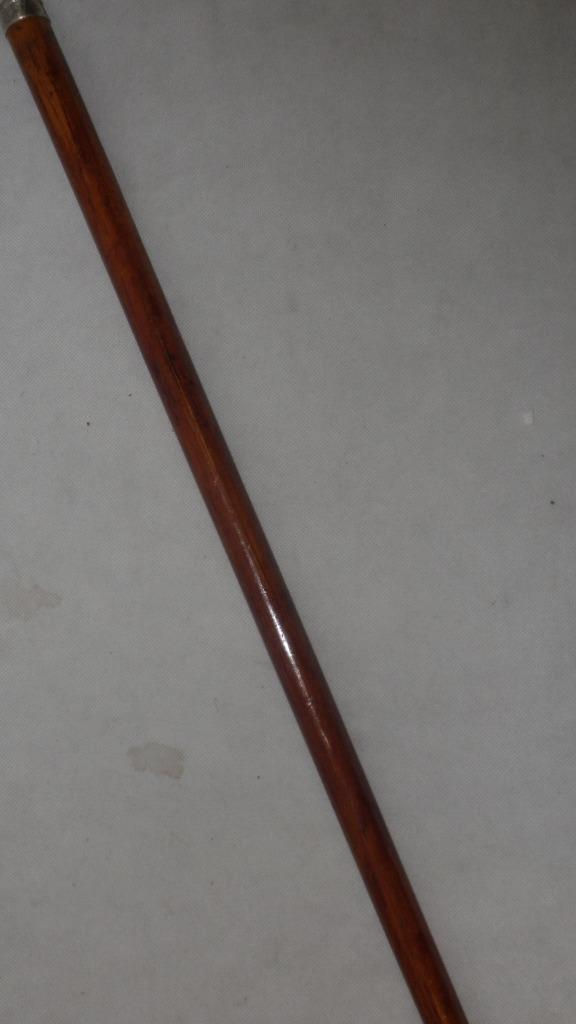 Thumbnail: Antique Hallmarked Silver Dress Cane Carved Bone Chinese Serpent Handle 85cm